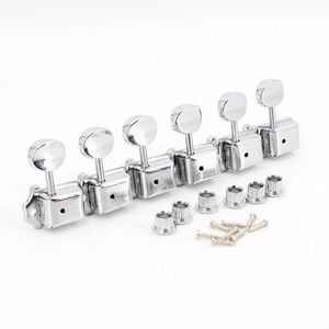 Afinador de guitarra eléctrica Vintage SQ, cabezal de máquina de cuerdas semicerrado con Tombol de bajo de plástico para ajuste de cuerdas - Product Image 5