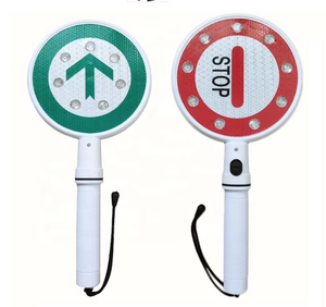 Panneau de signalisation LED clignotant haute réflectivité Stop/Go, signalisation manuelle Stop, panneau lumineux - Product Image 1