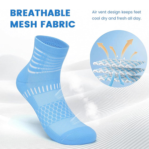 Hot Bán Người Đàn Ông Của Thể Thao Chạy Vớ Đầy Màu Sắc Mỏng Cotton Thấp Cắt Vớ Thể Thao Thêu Mắt Cá Chân Cao Mùa Hè Thể Thao Cơ Thể - Product Image 3