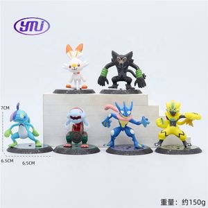 Offre Spéciale 6 pièces ensemble Pokemoned PVC Action Figure Pokemoned <span class=keywords><strong>Battle</strong></span> Posture Figure Pokemoned modèle - Product Image 4