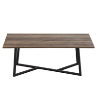 Mobilier numérique moderne en marbre blanc avec base carrée et rangement, table basse rustique pour table basse