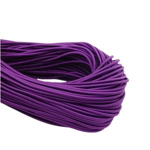 High Tension 1.5-3mm Polyester Exercise Spandex Thailand Latex Elastics-rope Phone Elastic <b>Cord</b> Loop Stretch <b>Pull</b> Rope - Product Image 2