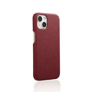 Custom Mobiele Telefoon Case Echt Lederen Telefoon Case Voor Iphone 15 Pro Max Case