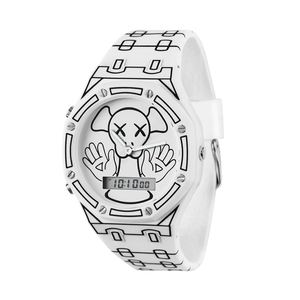 Nuovo Arrivo: <span class=keywords><strong>Orologio</strong></span> <span class=keywords><strong>da</strong></span> <span class=keywords><strong>Polso</strong></span> <span class=keywords><strong>Digitale</strong></span> Quadrato <span class=keywords><strong>da</strong></span> <span class=keywords><strong>Uomo</strong></span> con Doppio Movimento, Cinturino in Silicone alla Moda, Cronografo, Orologi al Quarzo Ecologici - Product Image 2