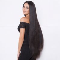 Perruque Lace Front Brésilienne Vierge Remy de 30 Pouces avec Dentelle Transparente, Style Long, Densité Personnalisable, Vente en Gros