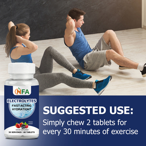 Comprimés à croquer d'électrolytes hydratants à action rapide, saveur baies mélangées, avec potassium pour favoriser la récupération, à prix réduit - Product Image 5