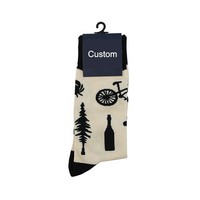 Étiquette de chaussette en carton, étiquette de marque personnalisée, en-tête, cartes, emballage de chaussette, vente en gros