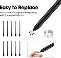 Pointes de rechange durables en plastique pour stylet, 10 pièces + outil, compatibles avec la tablette Boox PenNote Air2 Plus, REXIAO