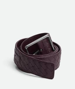 Cinturón de Cuero Genuino Tejido Intreccio para Hombre Bottega BV 2026, Cinturón de Lujo con Hebilla de Pin, Estilo de Diseñador, Veneta - Product Image 5