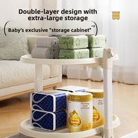 Table à langer multifonctionnelle pour bébé, design portable, hauteur réglable, ceinture de sécurité, capacité de charge lourde de 60 kg, pour bébés
