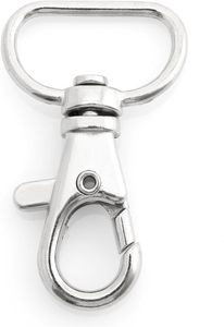 CRAFTMEMORE Inch Trigger <b>Snap</b> <b>Hooks</b> Classic Swivel Lobster Claw Clasps Purse Lanyard Clip Pack CSPS Silver - Product Image 5