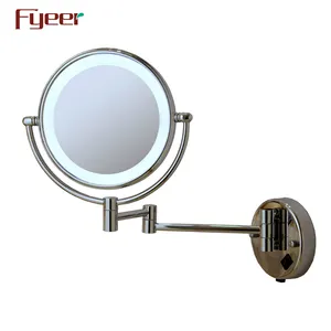 Fyer — miroir mural Led pliable Ultra fin, miroir de maquillage pour salle de bains