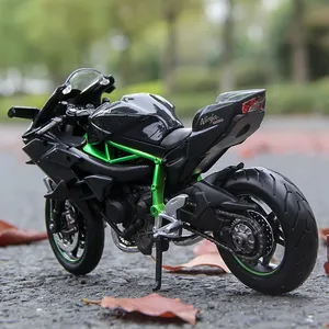 Maisto 1:12 KAWASAKI NINJA H2 R xe máy H2R mô hình tĩnh đúc xe sở thích sưu tập Moto Đồ chơi Quà Tặng xe máy - Product Image 2