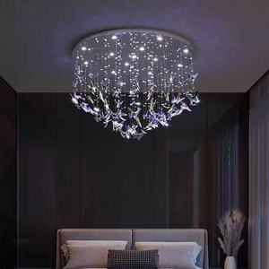 <span class=keywords><strong>Lampadario</strong></span> Moderno a LED in Cristallo, Elegante Plafoniera a Farfalla per Scale, Appartamenti, Ville e Duplex - Product Image 6