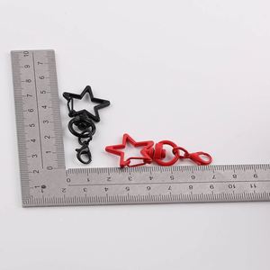 DIY Macaron Pentagram Star Keychain Accessory with Swivel Lobster Clasp - Handmade Perler Bead <b>Craft</b> Supplies - Product Image 2