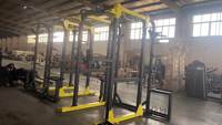 Venta al por mayor Power Rack Squat Rack con Plataforma Gimnasio en Casa S088 Entrenador Multifuncional con Plataforma de Levantamiento de Pesas