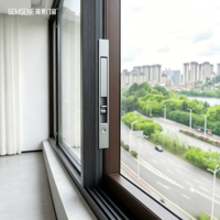 Ventana Corredera Horizontal de Aluminio con Rotura de Puente Térmico, Minimalista y de Lujo, con Cierre Multipunto Antirrobo y Resistente a Impactos de Huracanes