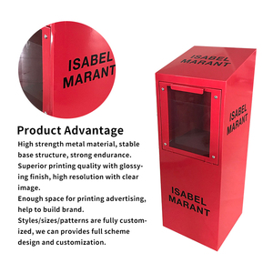 Tùy Biến Ngoài Trời Tạp Chí Báo Kim Loại Hiển Thị Giá Chủ Bài Hộp Báo Đứng - Product Image 2