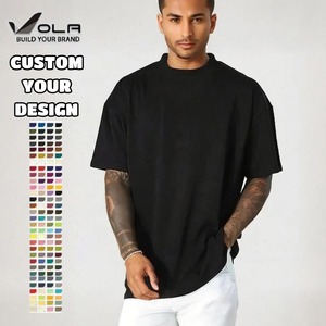 OLA- T-Shirt di Lusso da 300Gsm per Uomo, Unisex, con Stampa Grafica, 100% Cotone, Streetwear, Oversize - Product Image 3