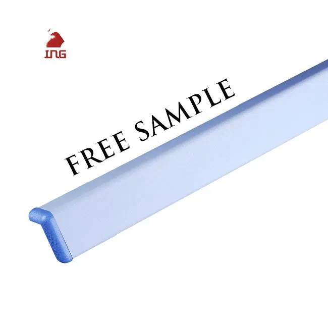Protector de bordes de PVC DE SEGURIDAD azul para hospitales: protector de esquinas con visibilidad mejorada