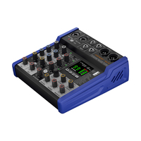 CHXYKOM Mixeur audio de bureau compact 4 canaux, réponse en fréquence 20Hz-20kHz, prend en charge 4 appareils - Portable, installation facile, simple