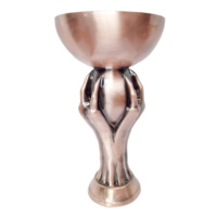 Artisanat en métal personnalisé Trophée griffe de dragon en bronze antique Sculpture d'art oriental pour récompense de champion Créature mythique à collectionner