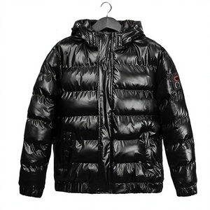 Chaqueta Acolchada de Moda para Hombre, Abrigo de Invierno Térmico, Cortavientos, Ligero, Informal, para Senderismo, Camping, con Cierre Frontal y Capucha - Product Image 1