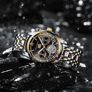 POEDAGAR 8051 Fashion Mechanical Men's Luminous Watches Top Brand Tourbillon Waterproof Luxury Sport <b>Automatic</b> Male <b>Wristwatches</b> - Product Image 1
