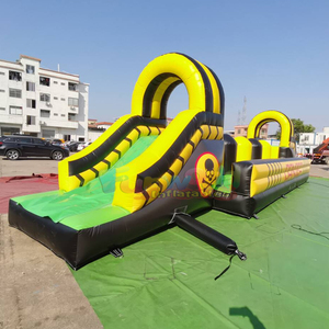 Outdoor Carnival Party <b>Inflatable</b> Danger Zone Giant Obstacle Course Big Baller <b>Games</b> Portable 500KG Capacity Commercial Use - Product Image 4