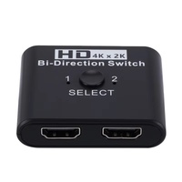 Commutateur HDTV bidirectionnel 4K*2K, séparateur HD 2 ports, boîtier de commutation HDTV 2.0, HDR10 Dolby Vision, câble d'alimentation USB pour PS4 Xbox TV