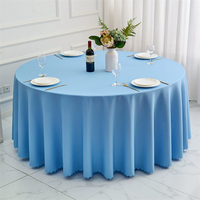 Nappe ronde multicolores en polyester, housse de table tissée réutilisable pour hôtel, mariage, fête, banquet
