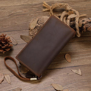 AndoBag Genuine Cow Leather <b>Retro</b> Long Wallets for Men Business Card Holder Large Capacity Man Clutch Purse Wallet <b>Phone</b> Bag1412 - Product Image 3