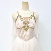 R1661 Aurore Tutu de ballet, robe romantique de performance, jupe en tulle, costume de danse classique pour spectacle et concours sur scène