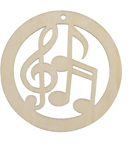 Tailai 20 Chiếc Thẻ Quà Tặng Bằng Gỗ Chưa Hoàn Thành Ghi Chú Âm Nhạc Hình Khắc Gỗ Thủ Công Tự Làm - Product Image 3