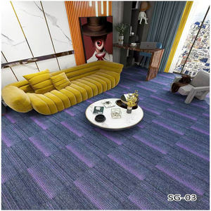 Carreaux de tapis carrés ignifuges support de <span class=keywords><strong>bitume</strong></span> étanche usage commercial bureau salon salle de sport salle de billard centre commercial - Product Image 2