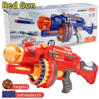 Pistola de Juguete de Plástico Transfronteriza, Eléctrica, de Ráfaga, Tipo Revólver, Arma de Asalto, Regalo de Cumpleaños Unisex para Niños de 8 a 13 Años