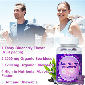 Stock WXW Saúco Aceite de Semilla Negra Gummy Comida Saludable Saúco Gomitas Sambucus Saúco Boost Inmune Antioxidante Gomitas - Product Image 5
