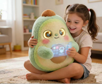 Jouet en peluche interactif AI en forme de fruit, mini-machine d'apprentissage avec batterie au lithium, jouet éducatif doux et câlin pour enfants