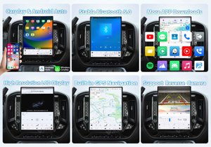 15.6 Inch Android Car Radio Fit for Chevrolet Silverado/GMC SIERRA 2014-2018 <b>Wireless</b> CarPlay GPS Navigation Multimedia Player - Product Image 6