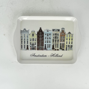 10 inch <span class=keywords><strong>melamine</strong></span> trang trí phục vụ khay với xử lý cho nhà bếp phòng ăn bandeja đen phục vụ khay - Product Image 3