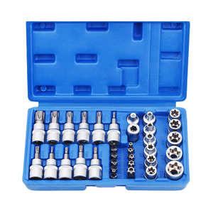 34-Piece Đế Quốc e-loại tự động sửa chữa công cụ Ổ cắm Bit thiết lập chuyên nghiệp sử dụng với Chrome kết thúc OEM tùy chỉnh hỗ trợ - Product Image 5
