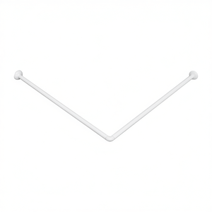 Barre de douche double face 80-80 cm pour installation en angle en L - Product Image 2