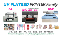 Impresora de Etiquetas y Tarjetas Plana UV de Inyección de Tinta A3/A4 de 30 cm, Totalmente Automática, con Cabezal de Impresión DX7, Nueva, 1 Año de Garantía