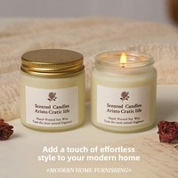 Bougie d'aromathérapie mate aux huiles essentielles pour chambre et maison, parfum longue durée, cire de soja, senteur haut de gamme de niche