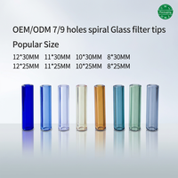 Embouts en verre de qualité alimentaire, taille personnalisée 20-40 mm, bouche ronde/plat/roulée avec bouchon en caoutchouc