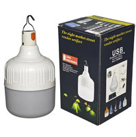 Bombilla Linterna de Camping Súper Brillante Lámpara de Tienda Portátil USB Lámparas de Bombilla LED Impermeables para Exteriores Luz de Emergencia Recargable para Acampar
