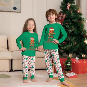 RUIQUWIN Wholesale Christmas Family <b>Matching</b> Pajamas Set Cartoon Letter Print Winter Loungewear Soft Kids Adults Sleepwear - Product Image 2