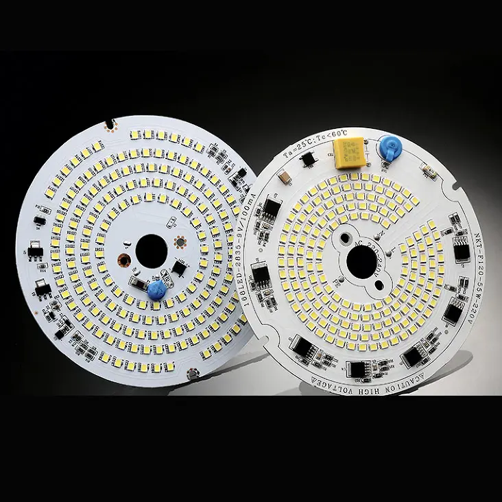 Benutzer definierte runde smd 2835 dob Glühbirne Aluminium Platine Platine 110V kreisförmige AC Dob LED-Modul