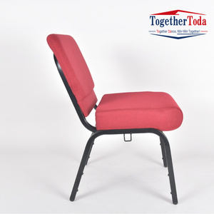 Chaises d'église rembourrées pliables modernes personnalisables en gros, prix abordable, empilables, pour théâtre, fabriquées en Chine - Product Image 5