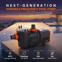 Pompe à eau de piscine silencieuse auto-amorçante à économie d'énergie 6M pour piscine hors sol résidentielle à vitesse variable